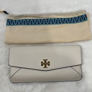 Tory Burch White Leather Clutch